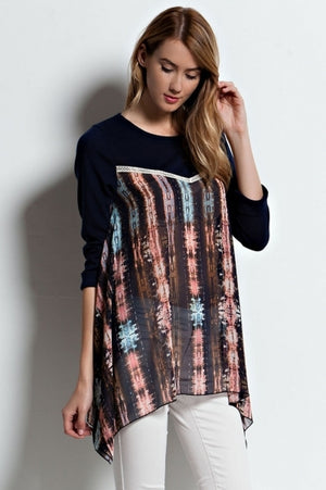 Fun "Tea N Rose" Tunic!  Last One! 50% Off! SMALL ONLY