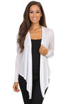 Asymmetric, open front, knit cardigan. over 50% off!